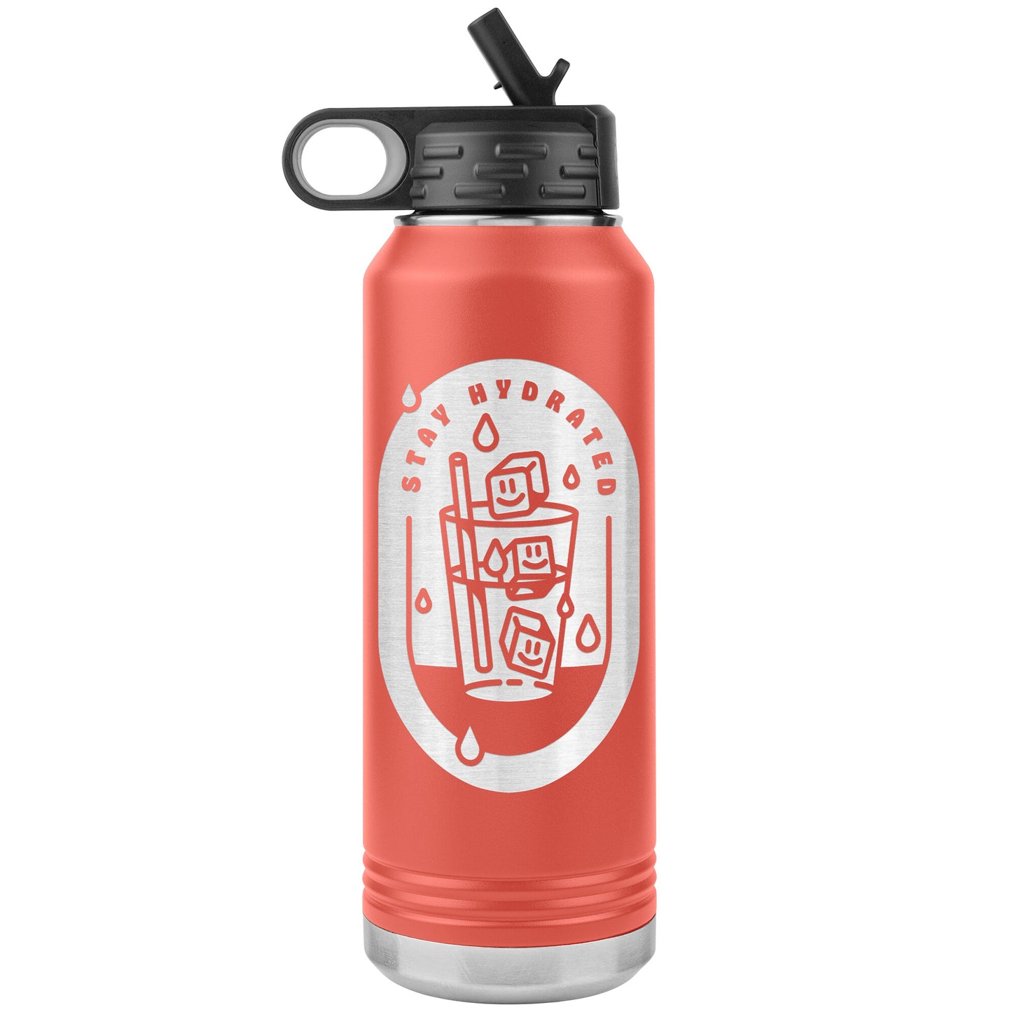 Stay Hydrated 01 - 32oz Insulated Water Bottle