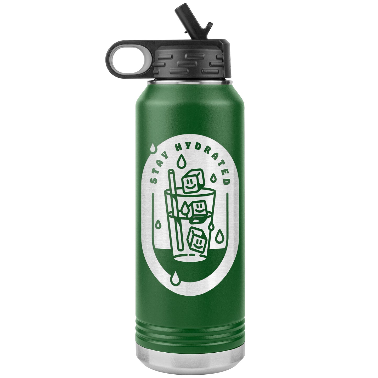 Stay Hydrated 01 - 32oz Insulated Water Bottle
