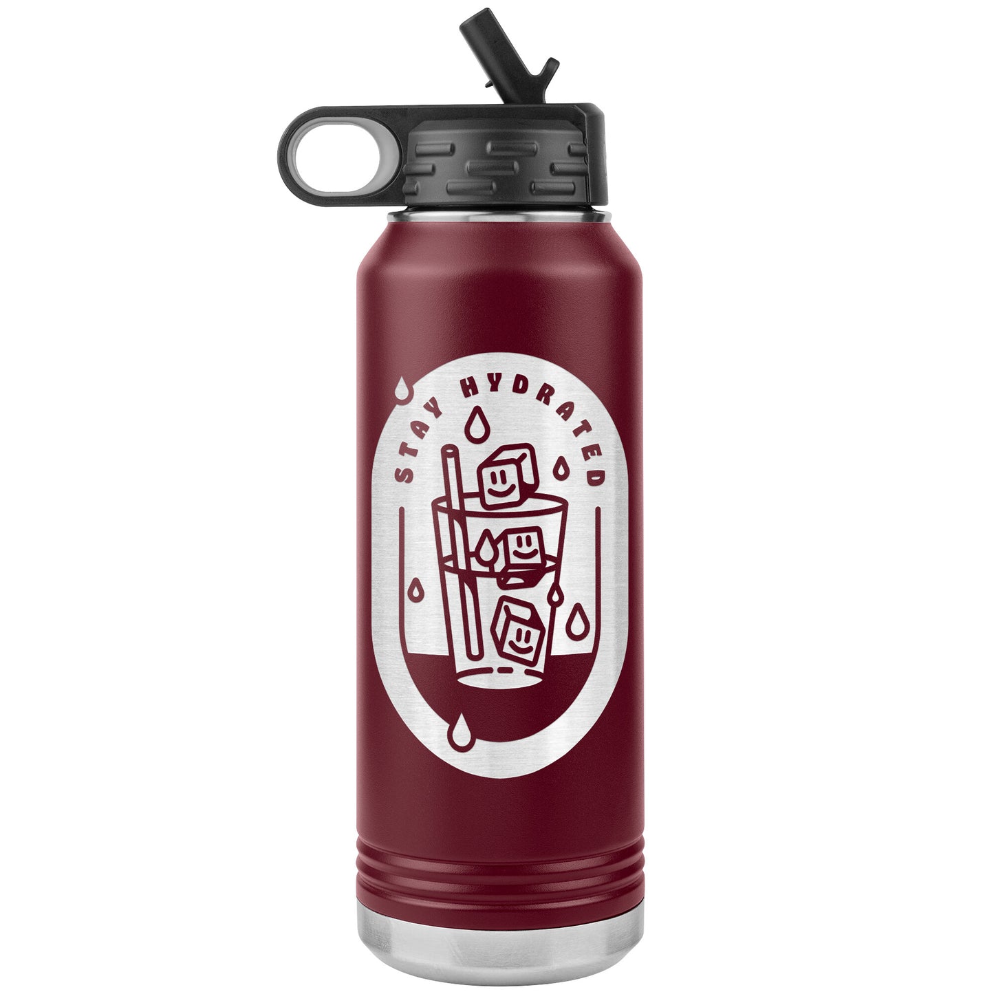 Stay Hydrated 01 - 32oz Insulated Water Bottle