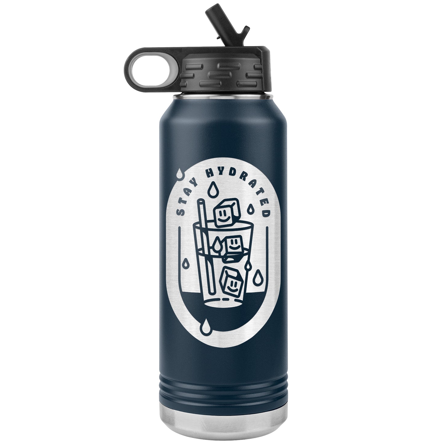 Stay Hydrated 01 - 32oz Insulated Water Bottle