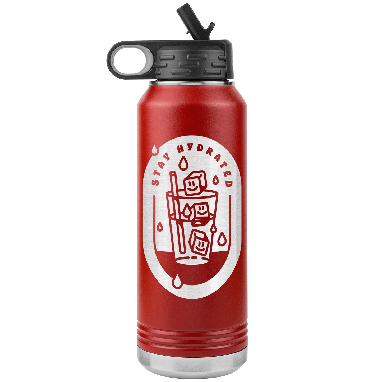 Stay Hydrated 01 - 32oz Insulated Water Bottle