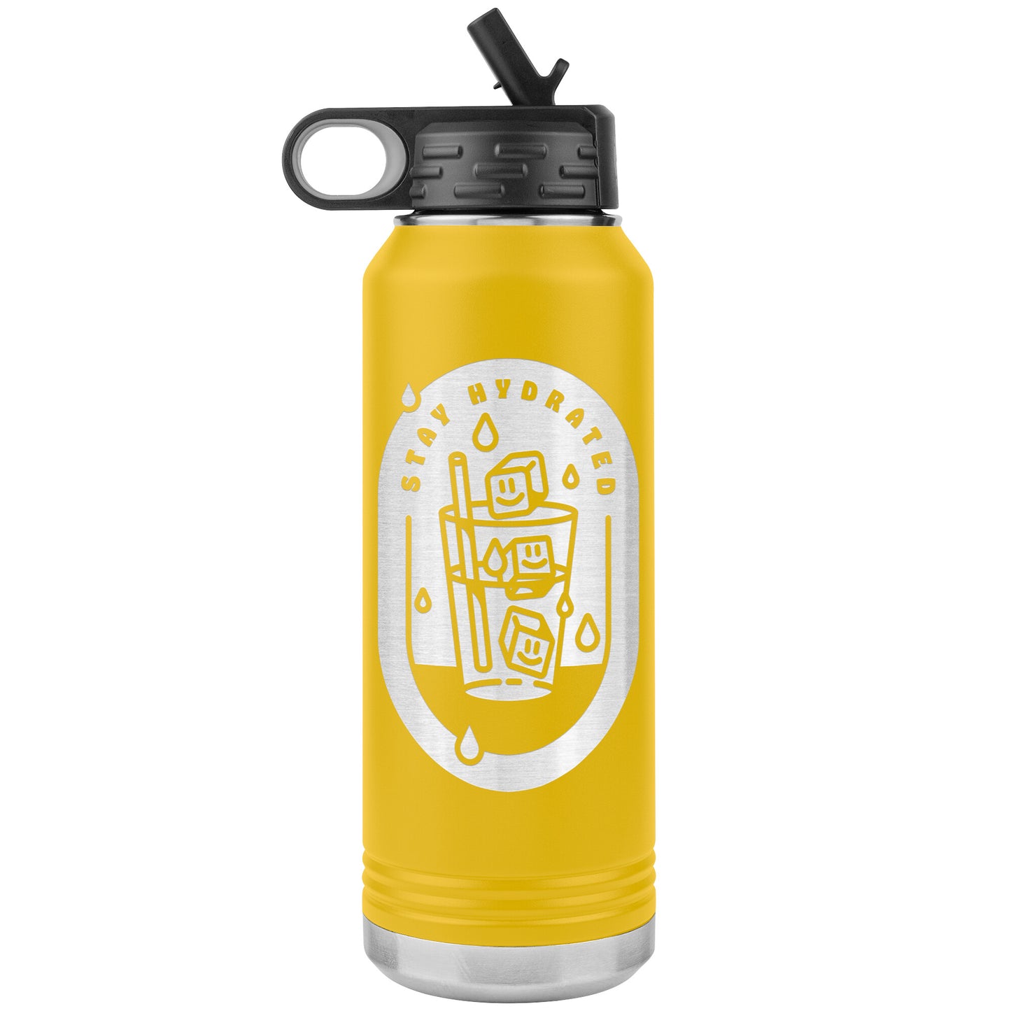 Stay Hydrated 01 - 32oz Insulated Water Bottle