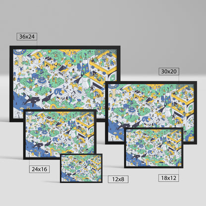 Drawn Together - Framed Art Print