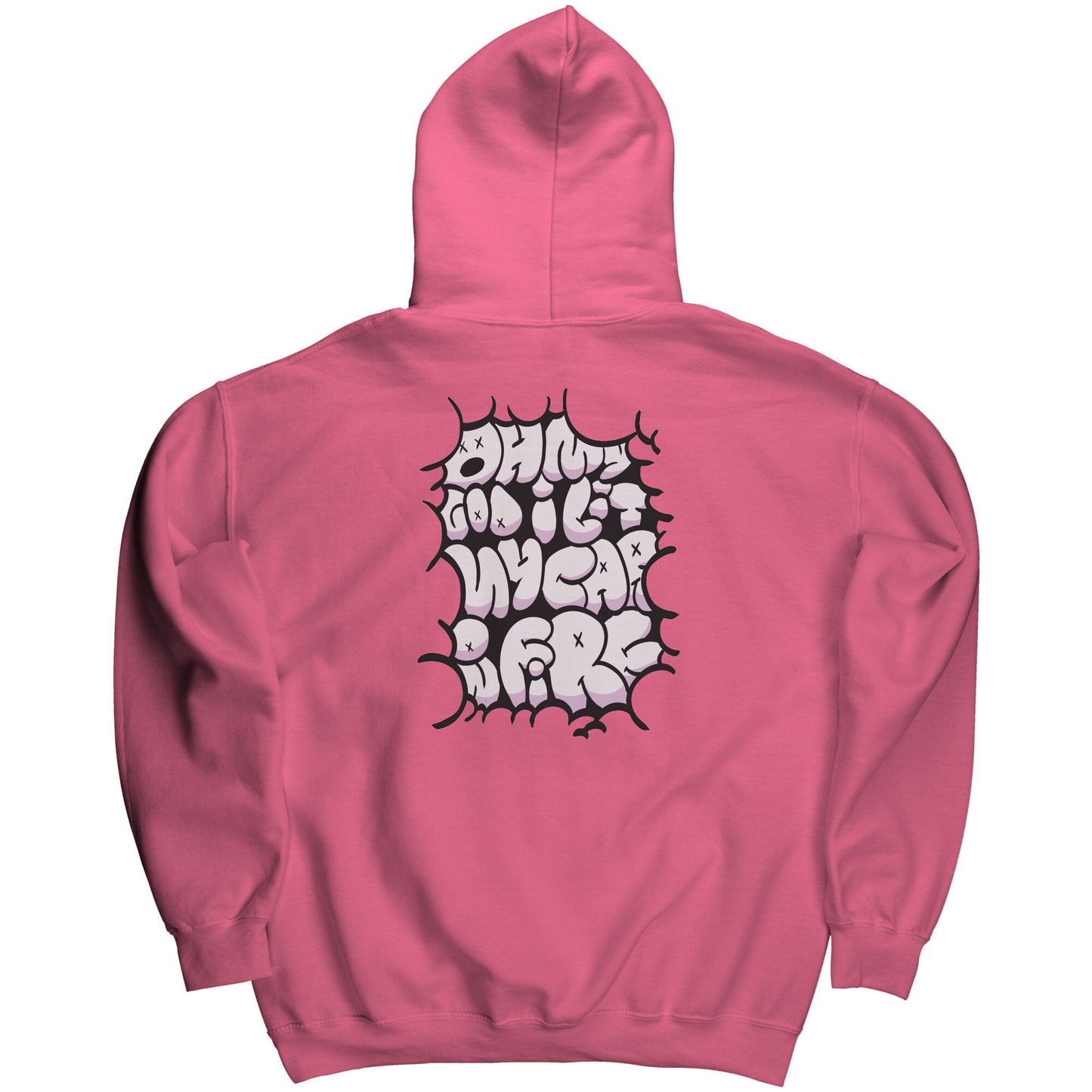 Jade - Car on fire Pink Hoodie