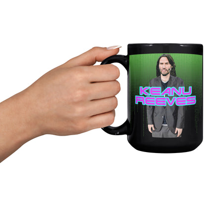 Keanu Reeves - 15oz Black Mug