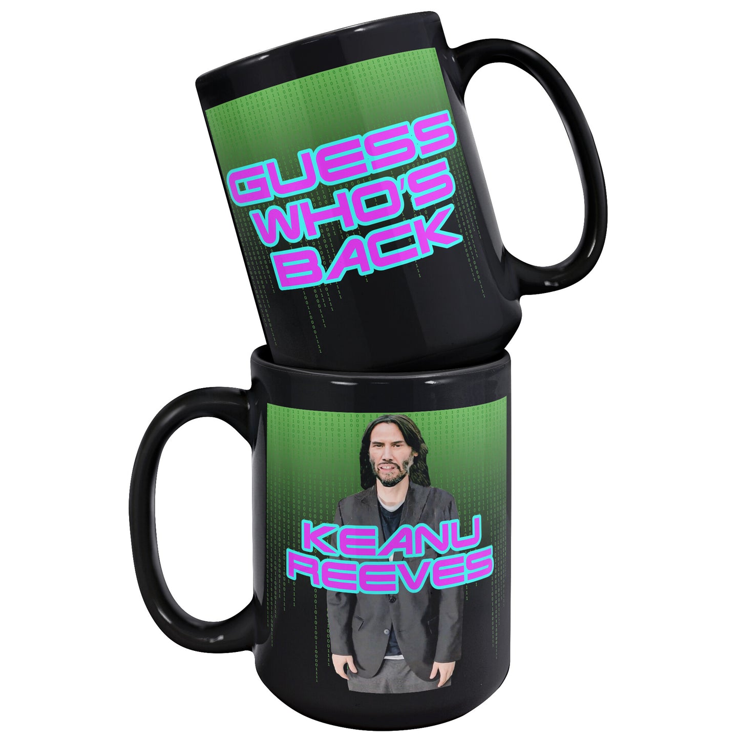 Keanu Reeves - 15oz Black Mug