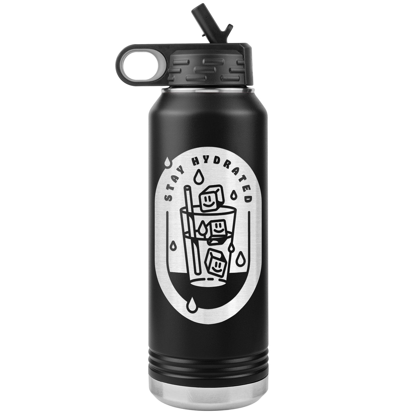 Stay Hydrated 01 - 32oz Insulated Water Bottle