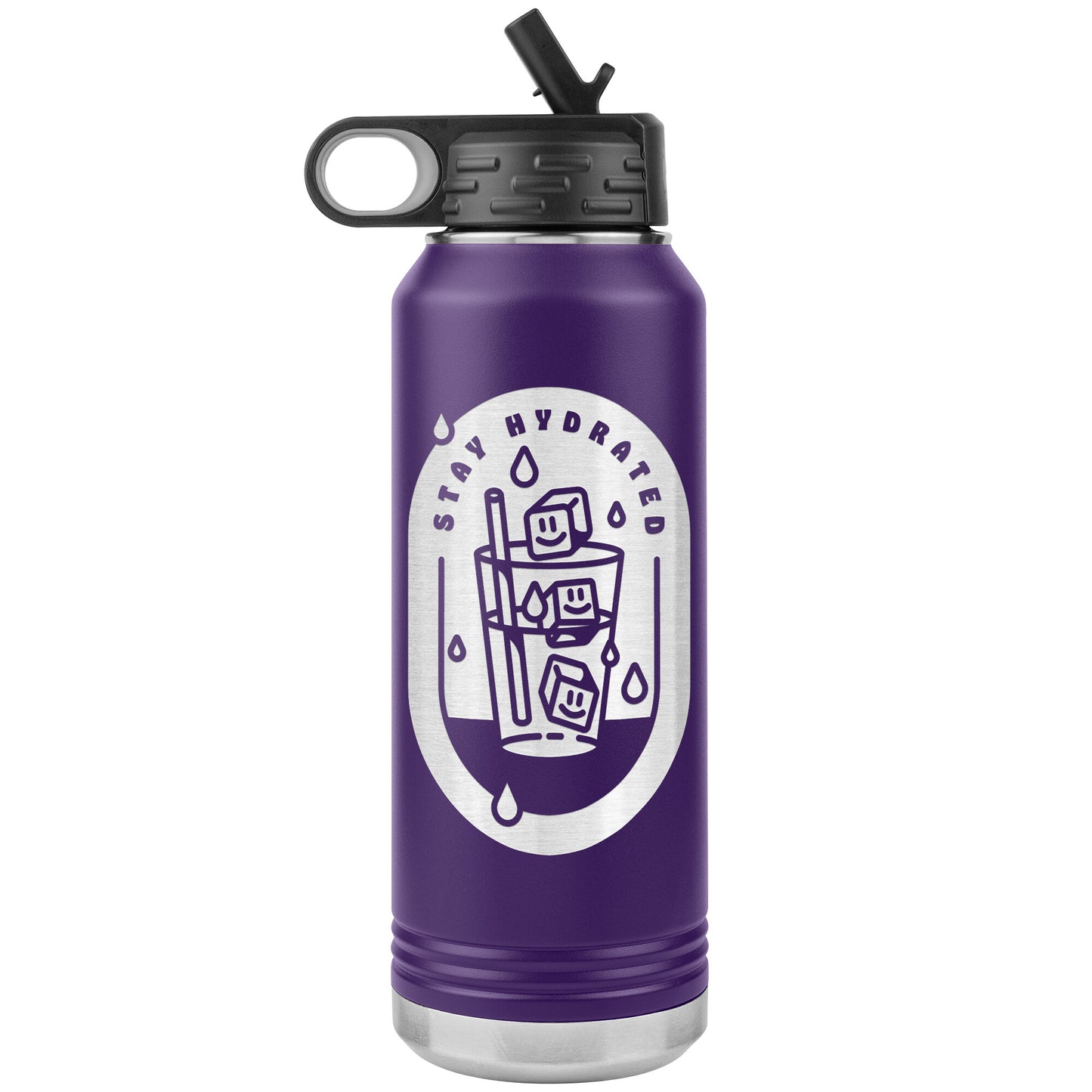 Stay Hydrated 01 - 32oz Insulated Water Bottle
