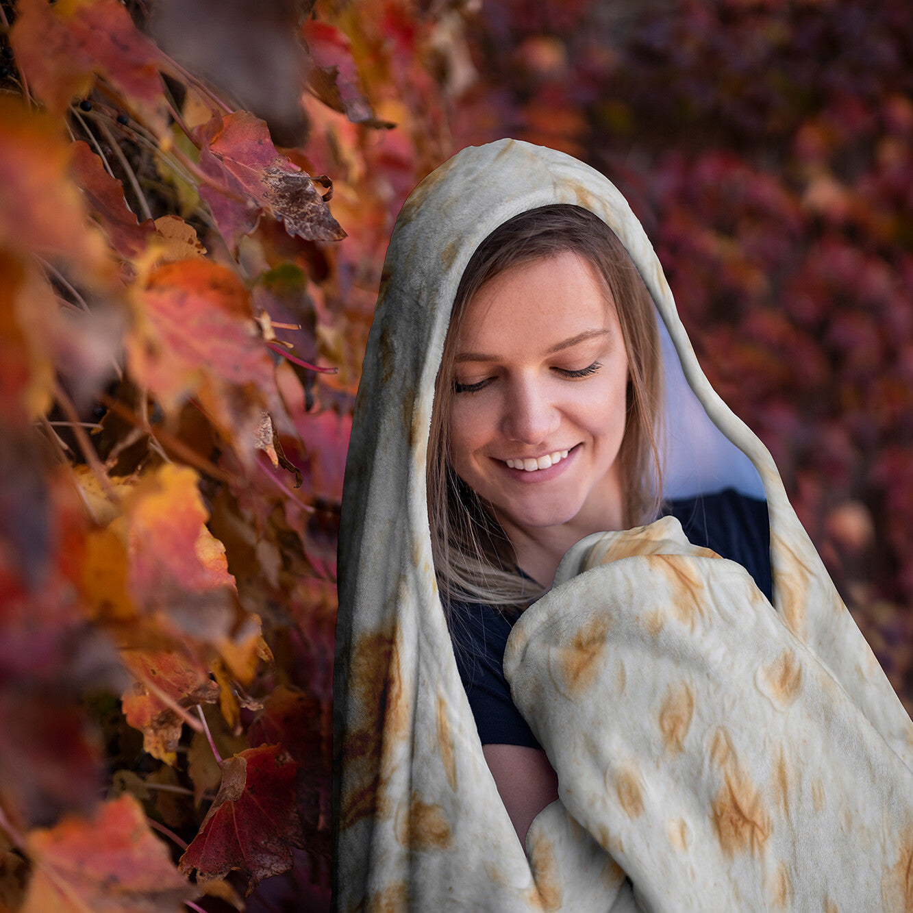 Tortilla Slap Challenge Hooded Blanket
